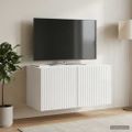 vidaXL Nástenná TV skrinka 59,5 x 31 x 30 cm Biela s vysokým leskom