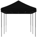 vidaXL Skladací pop-up párty stan čierny 580x292x315 cm