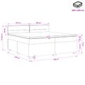 vidaXL Posteľ boxspring s matracom Tmavozelená 200 x 200 cm Zamat