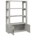 vidaXL Komoda betónovo sivá 80x30x119,5 cm spracované drevo