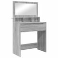 vidaXL Toaletné stolíky do spálne Sivý Sonoma 80 x 39,6 x 135 cm
