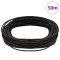 vidaXL Kožená šnúrka 1 Tmavohnedá Ø2 mm x 50 m Koža