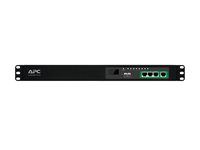 Rozvodná jednotka PDU (na montáž na regál) - AC 200/208/230 V - 3680 VA - Ethernet - vstup: IEC 60320 C20 - výstupné konektory: 8 (8 x IEC 60320 C13) - 1U - 2.5 m kábel - čierna - pre P/N: SCL500RM1U, SCL500RMI1U, SMX1500RM2UCNC, SMX2KR2UX145, SMX3KR2UNCX145, SMX750CUS