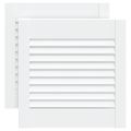 vidaXL Lamelové dvierka na skrinku 2 ks, biele 39,5x39,4 cm, borovica