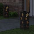 vidaXL Solárne LED svetlo na chodník 2 ks Teplá biela 18 x 18 x 50 cm