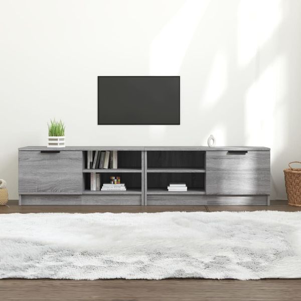 vidaXL TV skrinky 2 ks sivý dub sonoma 80x35x36,5 cm spracované drevo