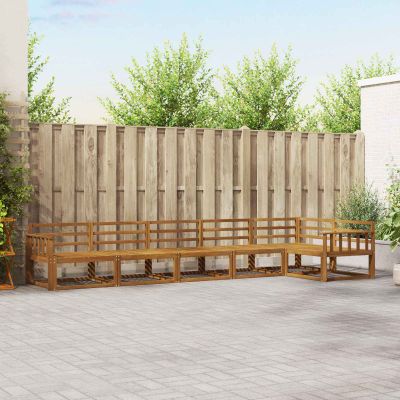 vidaXL Záhradná súprava gaučov 6 pcs Prírodná Pevné akáciové drevo