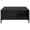 vidaXL Konferenčný stolík Čierny dub 80 x 80 x 36,5 cm