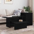 vidaXL Konzolový stôl Čierny dub 91,5 x 35 x 38,5 cm Kompozitné drevo