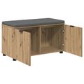 vidaXL Predsieňová lavica Remeselný Dub 80 x 38 x 46 cm