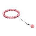 Masážna hula hoop obruč HMS HHW01 so závažím ružová