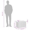 vidaXL Záhradné príručné stolíky 2 ks sivé 55x34x37 cm polyratan masív