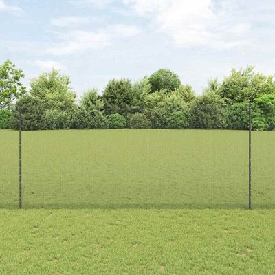 vidaXL Zváraný drôtový plot s podperou 50 x 1,4 m PVC potiahnutá oceľ