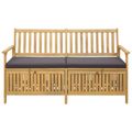 vidaXL Úložná lavička 2 -Seater 148 x 63 x 84 cm Obdĺžnikový