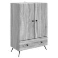 vidaXL Servírovacia skriňa Sivá sonoma 66 x 34,5 x 95 cm