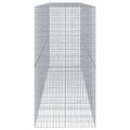 vidaXL Gabiónový kôš s krytom 550x100x200 cm pozinkované železo