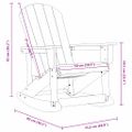 vidaXL Adirondack hojdacie kreslá 2 ks Čierna HDPE