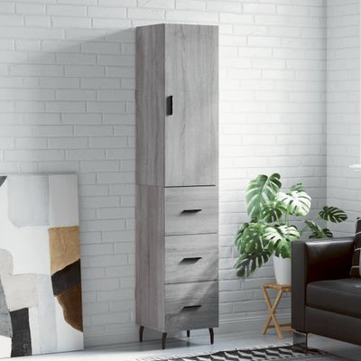 vidaXL Vysoká skrinka dub sonoma 34,5x34x180 cm spracované drevo