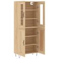 vidaXL Vysoká skrinka dub sonoma 69,5x34x180 cm spracované drevo