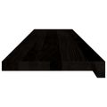 vidaXL Schodiskové stupne 2 ks hnedočierná 110x30x2 cm dubový masív