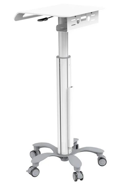 Neomounts  MED-M050 / Mobile Laptop Cart / Creme Stojan, pojízdný, pro notebooky, úhloprícka 10"-18", nosnost 8kg, výška 80-105cm, hliník, bílý