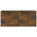 vidaXL Nástenná skrinka dymový dub 80x35x36,5 cm spracované drevo