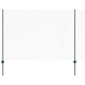 vidaXL Hexagonálny plot s stĺpom 10 x 1,5 m PVC potiahnutá oceľ Zelená