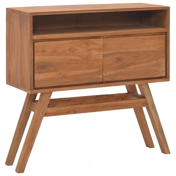 vidaXL Konzolový stolík 80x30x80 cm tíkový masív
