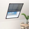 vidaXL Plisovaná okenná sieťka proti hmyzu antracitová 60x80 cm hliníková