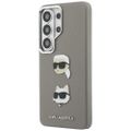 Puzdro Karl Lagerfeld Saffiano Double Heads Metal pre Samsung Galaxy S26 Ultra strieborné