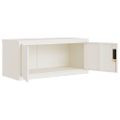 vidaXL Kartotéka biela 90x40x220 cm oceľová