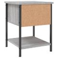 vidaXL Nočný stolík sivý sonoma 34x35,5x45 cm spracované drevo