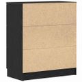 vidaXL Servírovacia skriňa Čierny dub 60 x 30 x 70 cm Kompozitné drevo