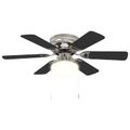 vidaXL Stropný ventilátor s osvetlením Ø 82 cm Čierna