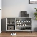 vidaXL Botník betónovo sivý 102x36x60 cm spracované drevo