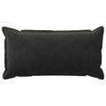 vidaXL Poťah na podložku 2 pcs HOUTEN Čierna 40 x 70 cm Zamat