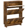 vidaXL Skriňa na topánky EDE 78 x 24 x 103 cm Kompozitné drevo