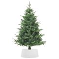 vidaXL Spodný kryt na vianočný stromček biely Ø56x23 cm plast