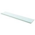 vidaXL Poličky 2 ks panel z priehľadného skla 110x20 cm