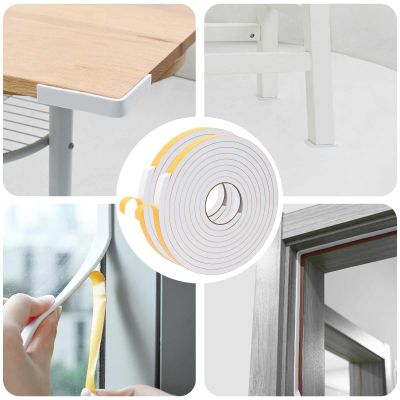 vidaXL Samolepiaca penová páska 2 pcs Biela 15mm x 5m CR Pena