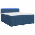 vidaXL Posteľ boxspring s matracom Modrá 160 x 200 cm Látka