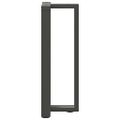vidaXL Nohy ku konzolovému stolu v tvare T, 2 ks, antracitové, 38x25x(72-73) cm, oceľ