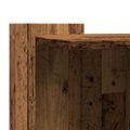 vidaXL Uzavretý box na stelivo staré drevo 53x53x51cm kompozitné drevo