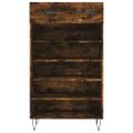 vidaXL Botník dymový dub 60x35x105 cm kompozitné drevo