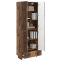 vidaXL Sada skríň 2 ks Staré drevo Kompozitné drevo