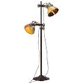 vidaXL Podlahová lampa s 2 tienidlami viacfarebná E27