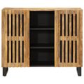 vidaXL Komoda 90x34x75 cm surový mangovníkový masív