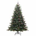 vidaXL Umelý vianočný stromček Zelená 240 cm PVC, kov a plast