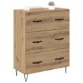 vidaXL Servírovacia skriňa Remeselný dub 69,5 x 34 x 90 cm
