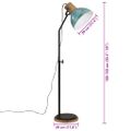vidaXL Podlahová lampa 25 W šmuhovaná modrá 30x30x100-150 cm E27